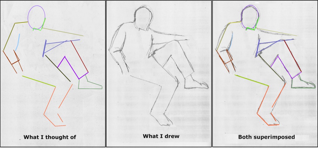 One frame from my free online drawing lesson, "Learning to Draw by Playing the Angle Abstraction Game"