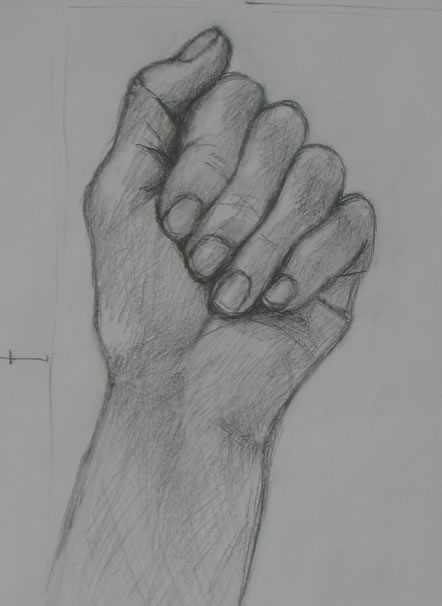 drawing model hand