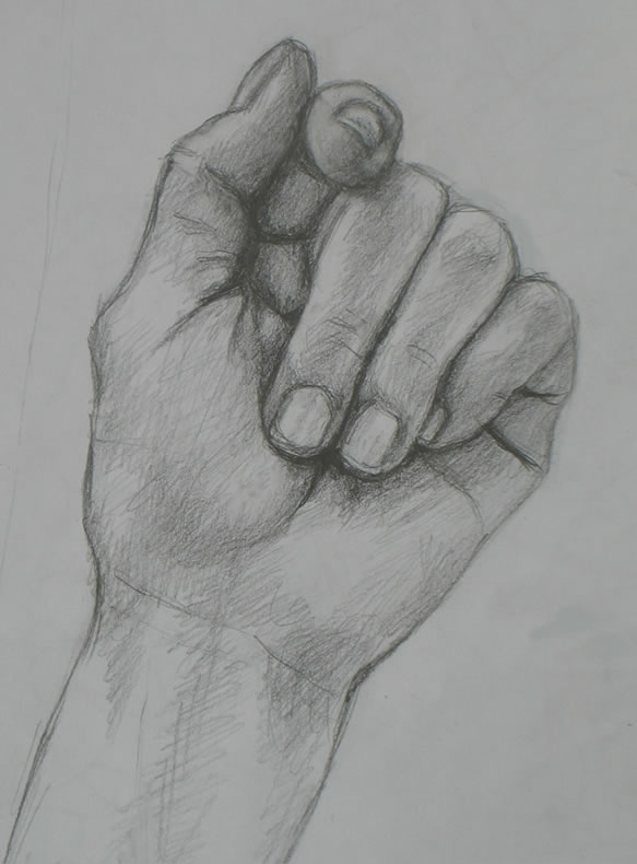 Hand Drawing Tutorial #8: Foreshortened Pointer via Right-brain Drawing
