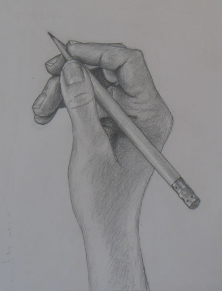 Hand Drawing Pencil Sketch - Hand Pencil Sketches Mixed Hands Drawing ...